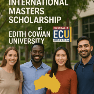 International Masters Scholarship at Edith Cowan University in Australia 2025